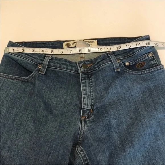 Harley-Davidson Bootcut Denim Jeans 8 - Picture 8 of 10